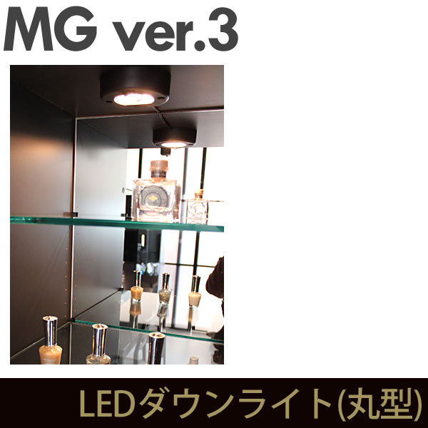 壁面収納 MG3 LEDダウンライト (丸型) (加工オプション) LEDライト 電気照明 ディスプレイラック MGver.3 ・7704198